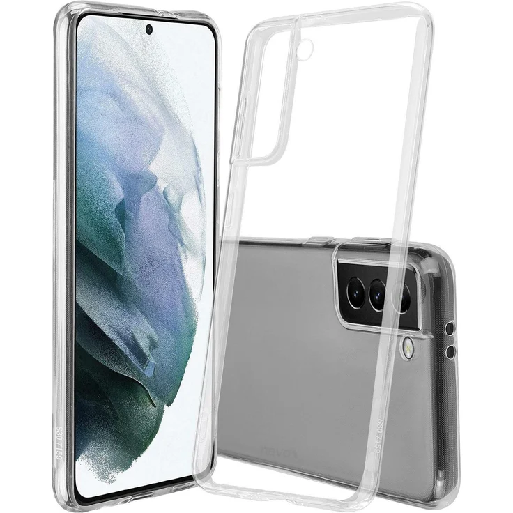 Nevox StyleShell Flex, transparente Smartphone Hülle für Samsung Galaxy S23 FE, 0,7 mm dünn, optimaler Schutz gegen Schmutz und Kratzer