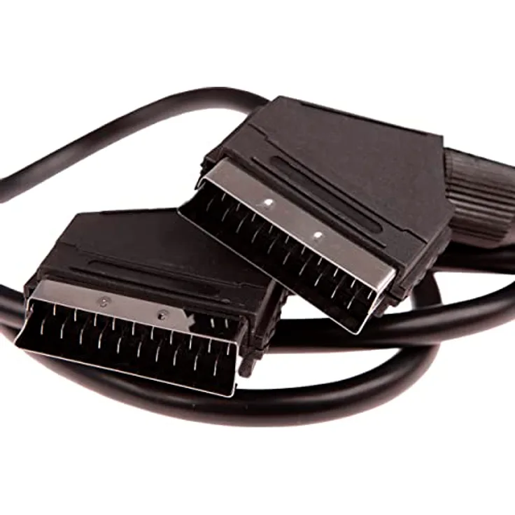CDL Micro 3 m Scart auf Scart Kabel mit 21 Pins verbunden