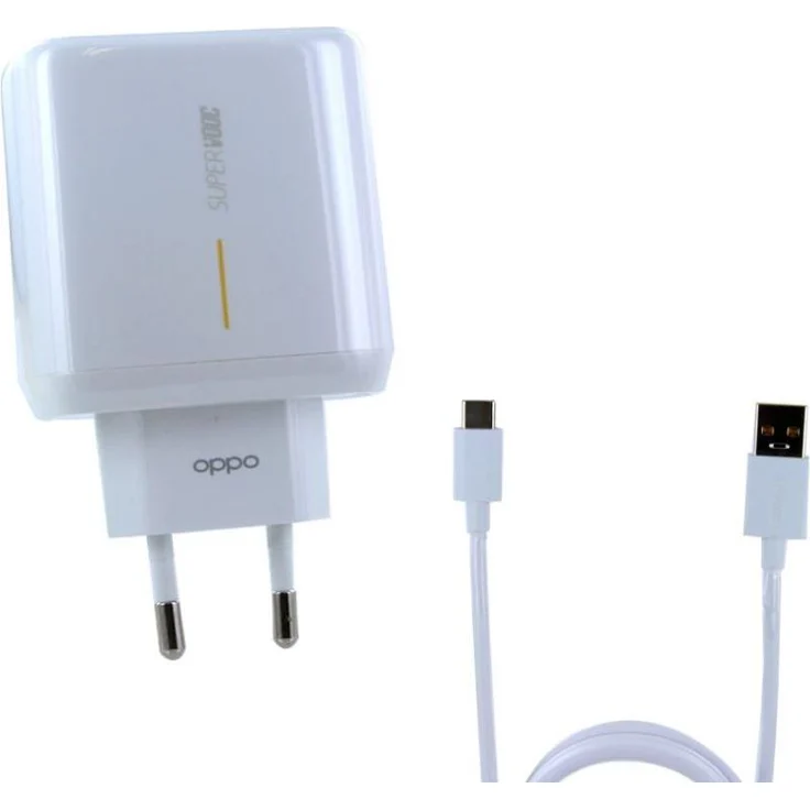 OPPO SuperVooc Schnellladegerät 65W 6.5A mit USB-C Schnittstelle, Bulk-Ausführung