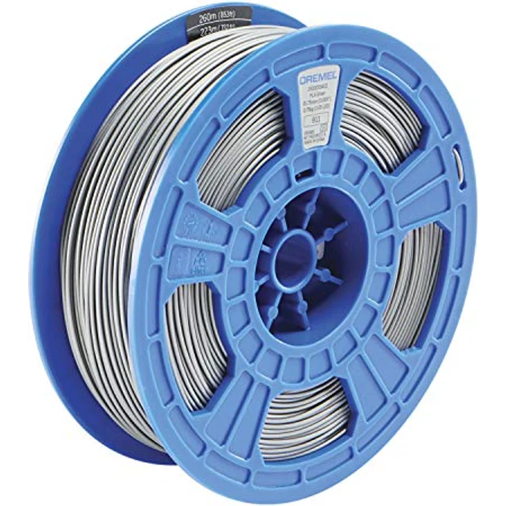 Dremel PLA 1,75mm SILVER 0,75kg 3D Filament, biologisch abbaubar und kompatibel mit gängigen 3D-Druckern, Silber – Bild 3