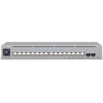 Ubiquiti UniFi Switch Pro Max (18 Ports) – Netzwerk Switch mit 42 Gbit/s Durchsatz, PoE-Unterstützung und Stahlgehäuse, Silber/Grau
