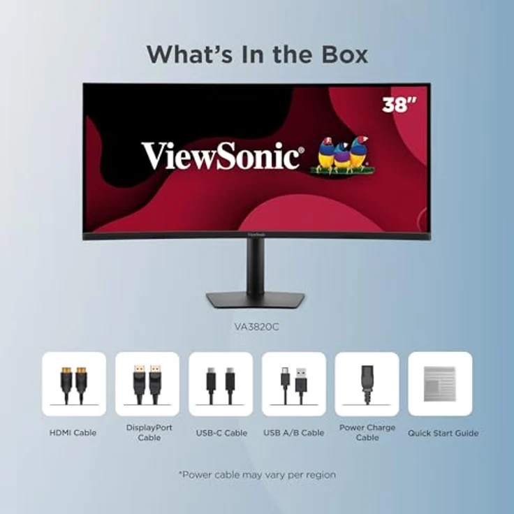 ViewSonic VA3820C, 38 Zoll Curved LED Monitor mit QHD Auflösung und integrierten Lautsprechern – Bild 10