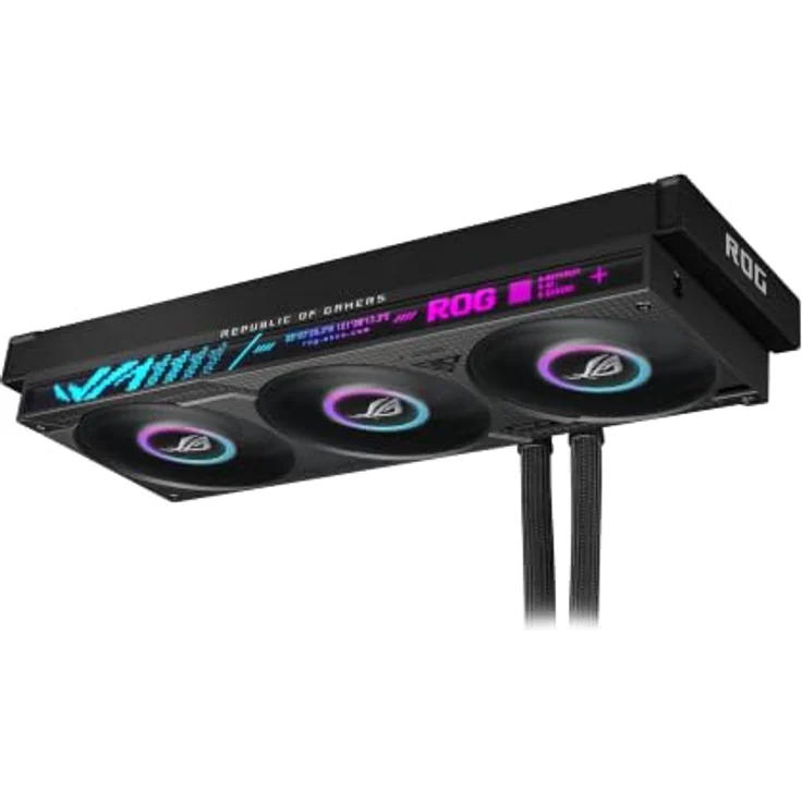 ASUS ROG Strix SLC IV 360 ARGB LCD All-in-One Flüssig-CPU-Wasserkühlung, Hochleistungs-Pumpe mit Mikrokanal-Kupferplatte und 5,08 Zoll IPS-Display – Bild 3