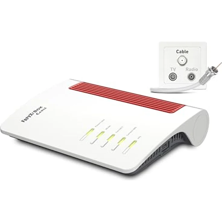 AVM Fritz!Box 6670 Cable (DOCSIS-3.1-Kabelmodem, 2x2 Wi-Fi 7 mit 2.880 MBit/s (5 GHz) und 720 MBit/s (2,4 GHz), Zigbee Integration 1 x 2,5 Gigabit-LAN-Port) – Bild 1