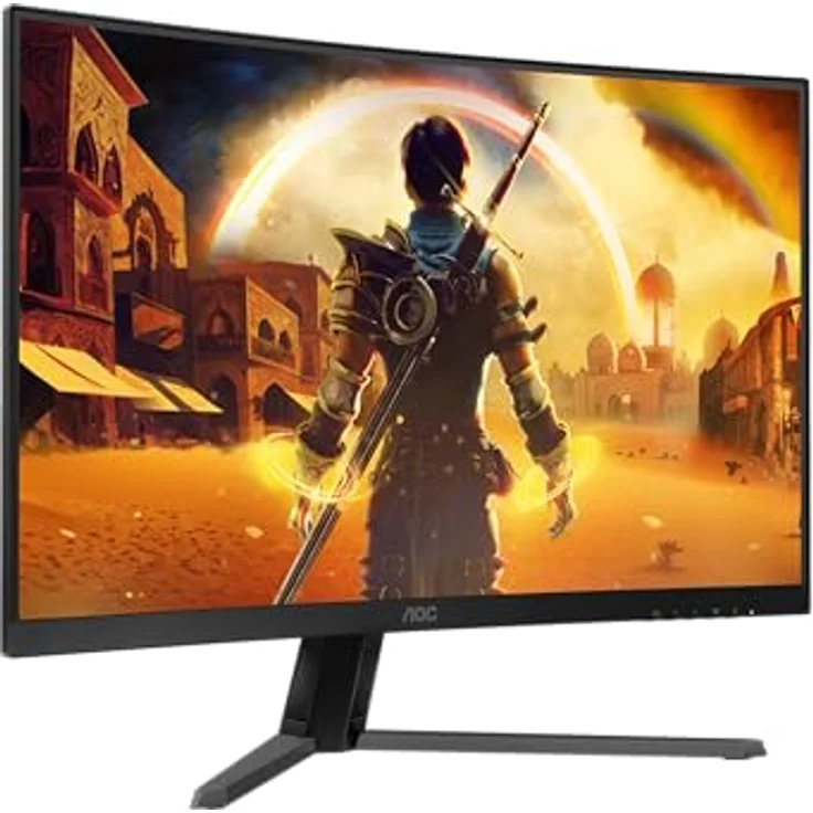 AOC Gaming C32G42ZE, 32 Zoll FHD Curved Monitor mit 240 Hz, 0,3 ms MPRT, Adaptive Sync, FreeSync Premium, HDR10, schwarz-rot – Bild 3