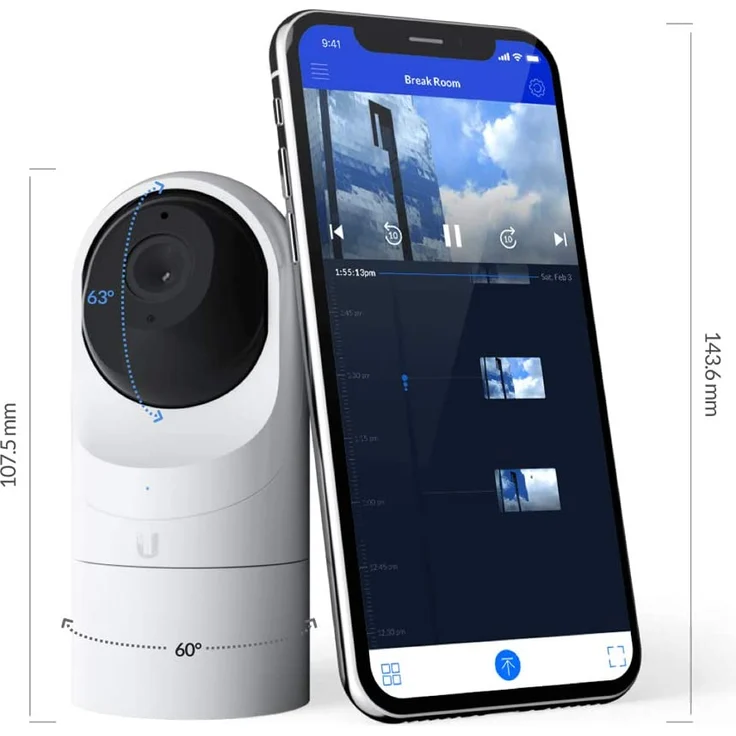Ubiquiti Networks UniFi UVC-G3-FLEX G3-FLEX Netzwerk-Überwachungskamera, weiß – Bild 4