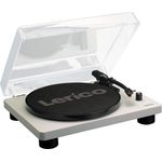 Lenco Plattenspieler LS-50 mit USB-Anschluss, im Holzgehäuse mit eingebauten Lautsprechern und integriertem Verstärker