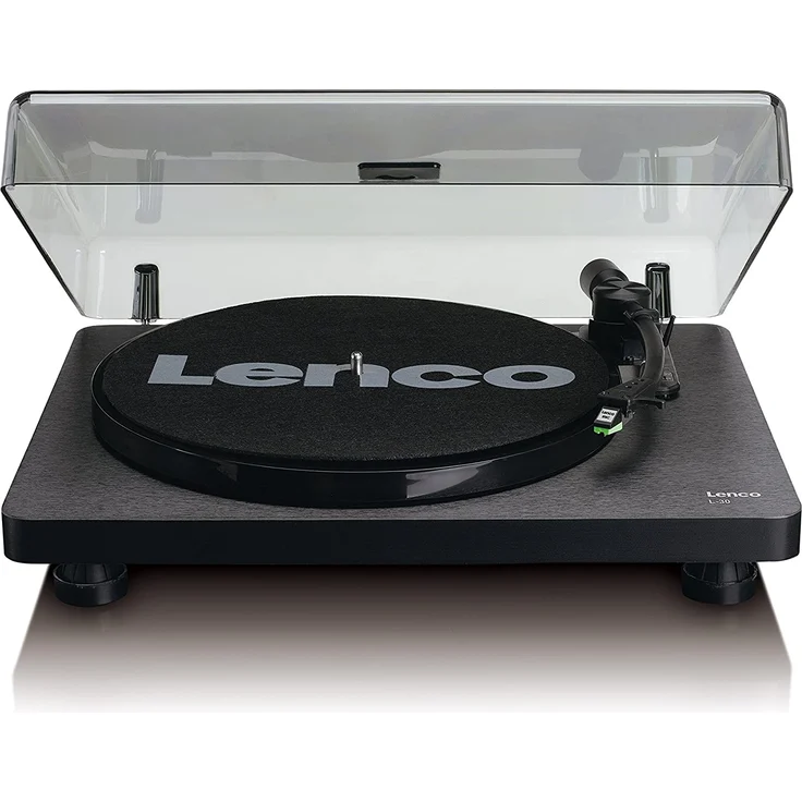 Lenco Plattenspieler L-30 Holzgehäuse vinyl player mit USB-Anschluss zum Digitalisieren von Schallplatten – Bild 4