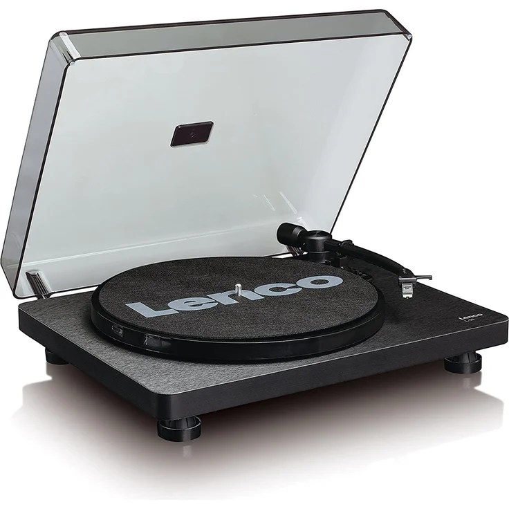 Lenco Plattenspieler L-30 Holzgehäuse vinyl player mit USB-Anschluss zum Digitalisieren von Schallplatten – Bild 1