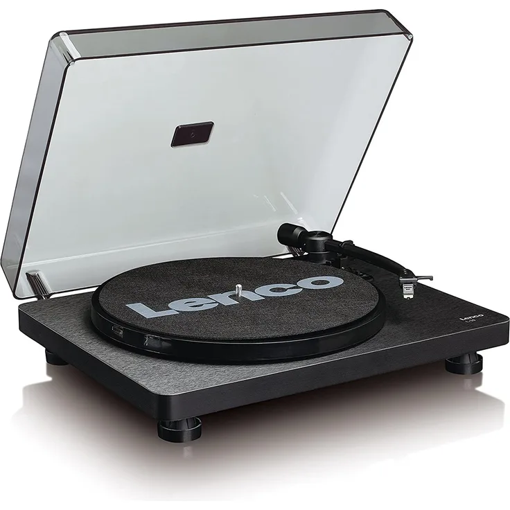 Lenco Plattenspieler L-30 Holzgehäuse vinyl player mit USB-Anschluss zum Digitalisieren von Schallplatten