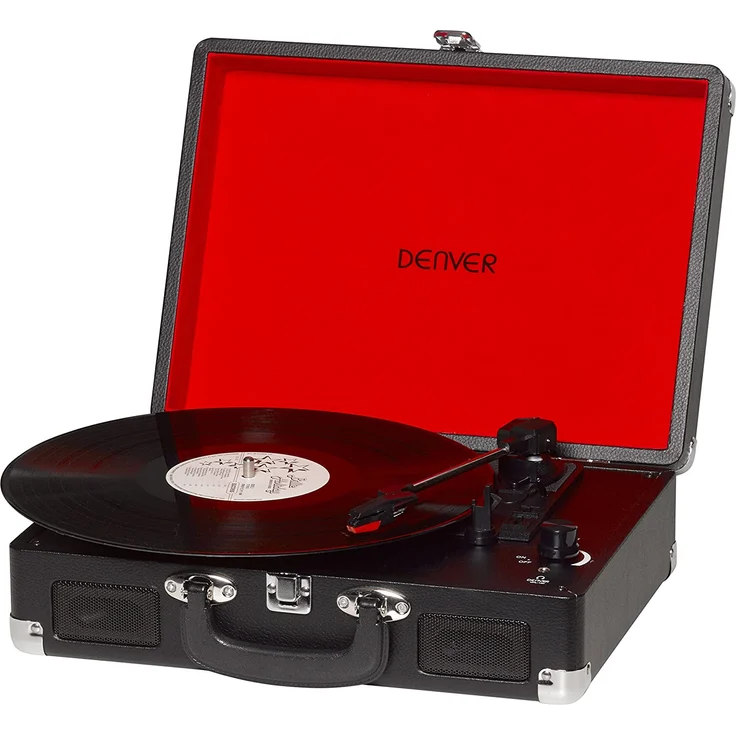 Denver VPL-120BlackMK2 portabler Plattenspieler mit USB Digitalisierungsfunktion – Bild 1