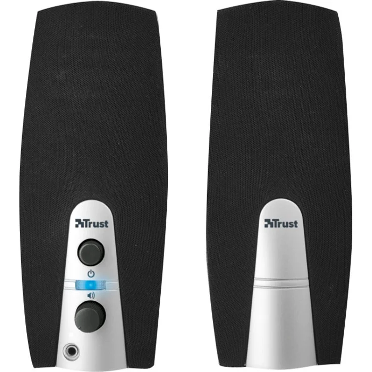 Trust MiLa 2.0 Lautsprecher, 5 Watt RMS, Kopfhöhreranschluss, schwarz - silber – Bild 3