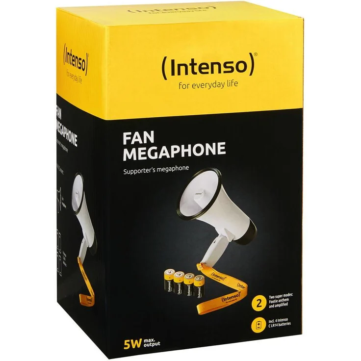 Intenso Fan-Megaphone inkl. Batterien, 14 X 22,5 X 13 – Bild 2