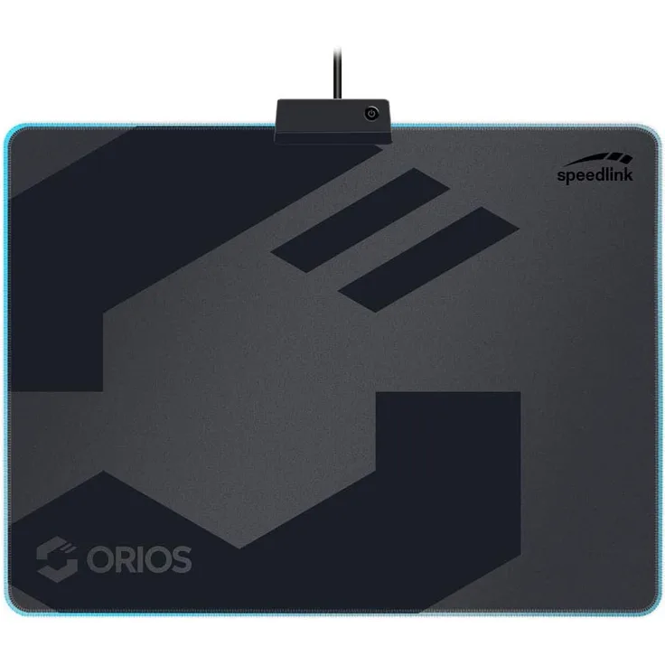 Speedlink ORIOS LED Gaming Mousepad - Gaming-Mauspad mit LED-beleuchtetem Rand - schwarz