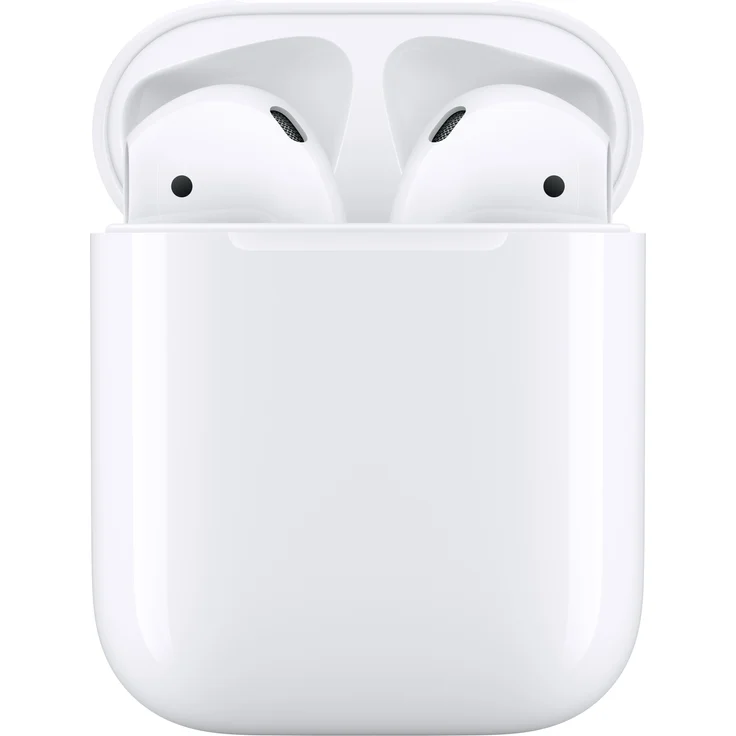 Apple AirPods (2. Generation) mit kabelgebundenen Ladecase, True Wireless In-Ear Kopfhörer mit Bluetooth, Mikrofon, geeignet für iPhone, weiß (MV7N2ZM/A) – Bild 3