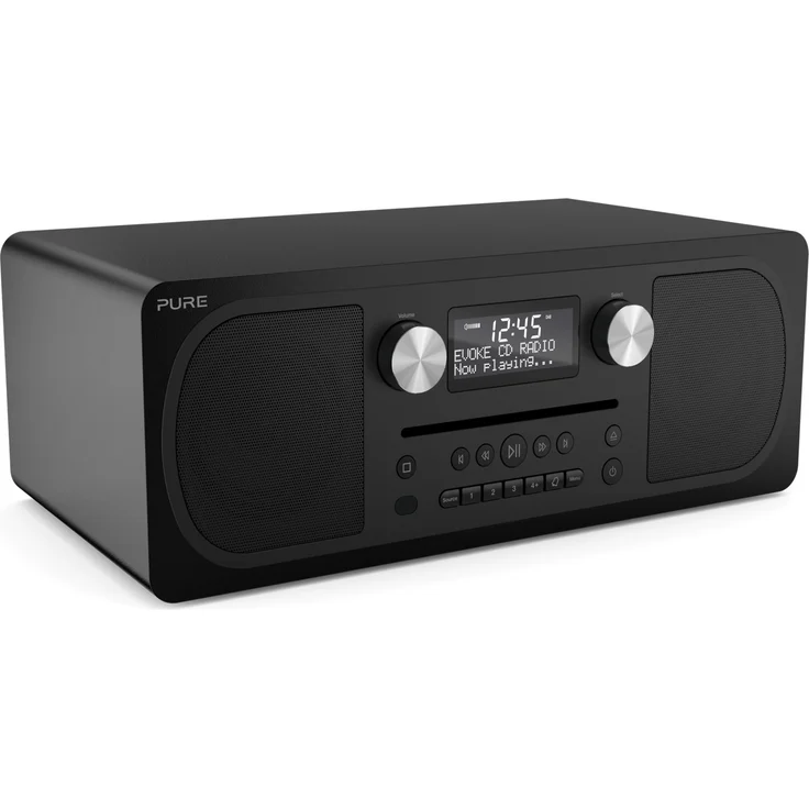 PURE Evoke C-D6 Digitalradio (DAB+, FM, Bluetooth, Weckfunktion, Funk-Uhr), siena black – Bild 2