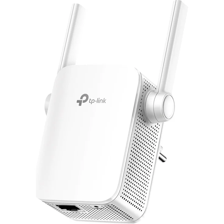 TP-Link RE205 AC750 WLAN Repeater (Dual WLAN AC+N, 750Mbit-s, App Steuerung, 1 Port, 2x flexible externe Antennen, WPS, AP Modus, kompatibel zu allen WLAN Geräten) weiß – Bild 1