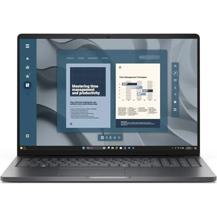Dell Pro 16 PC16255, 16" Notebook mit AMD Ryzen 5 Pro 215, 16 GB RAM, 512 GB SSD, Schwarz – Bild 7