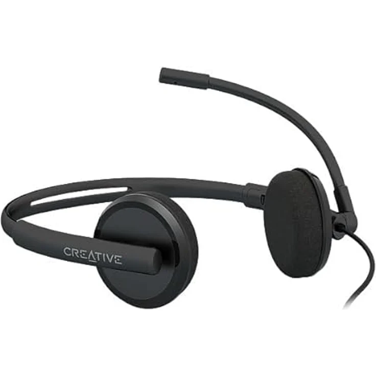 Creative HS-220 USB-Kopfhörer Headset, OnlineMeeting-Optimiert, Plug-and-Play, Noise Cancelling-Mikrofon, Schwarz – Bild 4