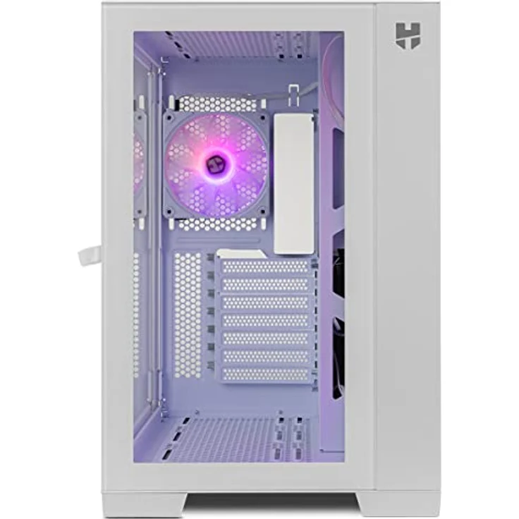 Nox Hummer Astra ARGB, gehärtetes Glas Midi-Tower Gehäuse mit USB 3.0, Schwarz, für große Grafikkarten bis 420 mm und Wasserkühlung bis 360 mm – Bild 3