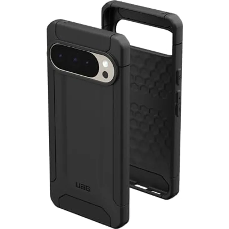 URBAN ARMOR GEAR Scout Case Google Pixel 10 Pro XL, Offiziell Made for Google zertifizierte Hülle, sturzfest nach Militärstandard, Displayschutz durch erhöhten Rand, schwarz