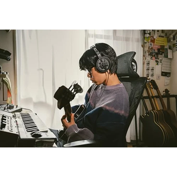 Audio-Technica ATH-R30x, ohrumschließender Referenzkopfhörer mit 40 mm Treiber, Frequenzbereich 15-25.000 Hz, schwarz – Bild 12