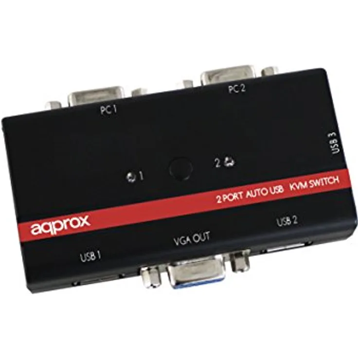Conmutador KVM USB VGA de 3 Ports