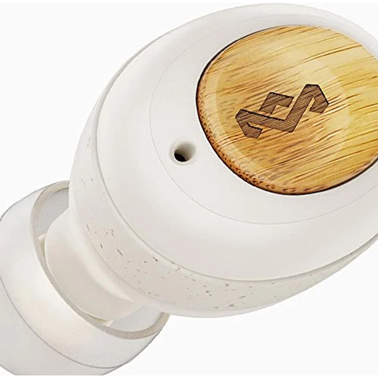 House of Marley True Wireless Champion In-Ear Ohrhörer - Kompakte Bluetooth 5.0-Ohrhörer, 28 Std Spielzeit mit wiederaufladbarem Case, inkl. komfortabler Ohrstöpsel, umweltfreundliches Bambus-Design – Bild 4