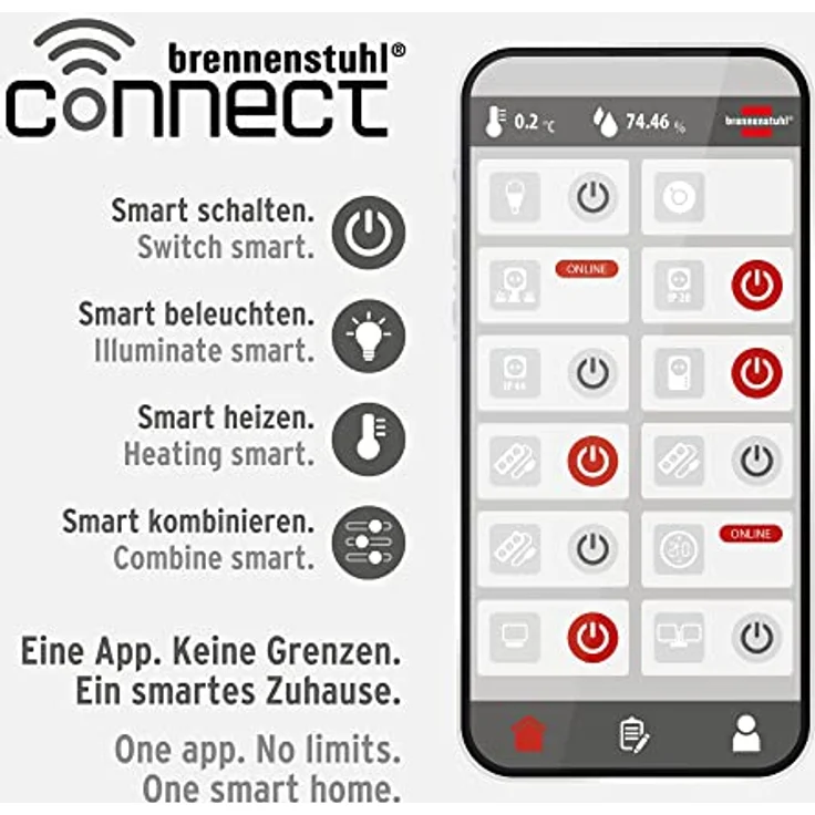 Brennenstuhl Connect Zigbee Gateway GWY CZ 01 (Zigbee Bridge für die Steuerung von Zigbee Smart Home Geräten von Brennenstuhl) – Bild 4