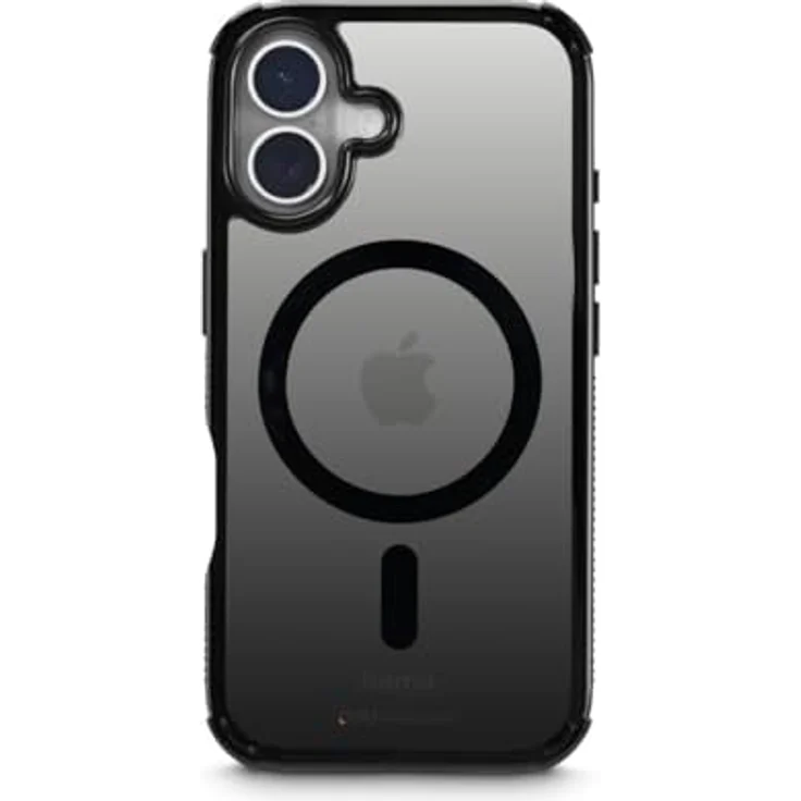 Hama Handyhülle Extreme Protect für iPhone 17 und MagSafe, D3O Bumper, stoßfest, sturzsicher, bruchsicher, magnetisches Case für induktives Laden, schwarzer Farbverlauf – Bild 1