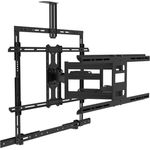 Multibrackets Wandhalter-Set 55"-85" Schwarz, Tragkraft 60kg, Soundbar/Kamerahalter, neigbar -3°-+15°