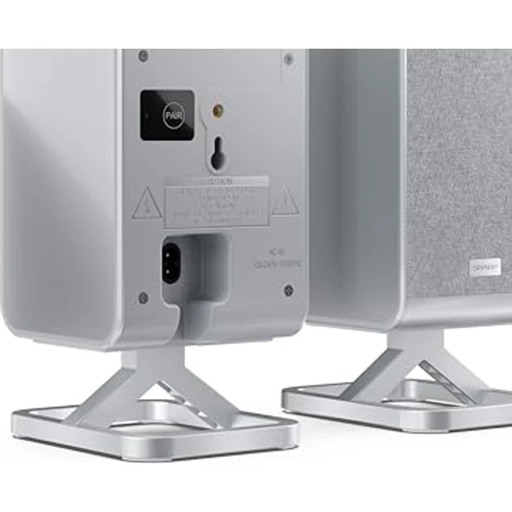 Sharp HT-SPR52021(SL) Kabellose hintere Surround-Lautsprecher, 200W Leistung, Dolby Atmos® / DTS:X® kompatibel, silber – Bild 5