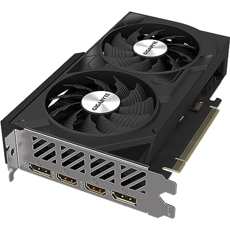 Gigabyte NVIDIA GeForce RTX 4060 WINDFORCE OC Graphics Card - 8GB GDDR6, 128-bit, PCI-E 4.0, 2475MHz Core Clock, 2x DP 1.4, 2x HDMI 2.1a, NVIDIA DLSS 3 - GV-N4060WF2OC-8GD – Bild 4