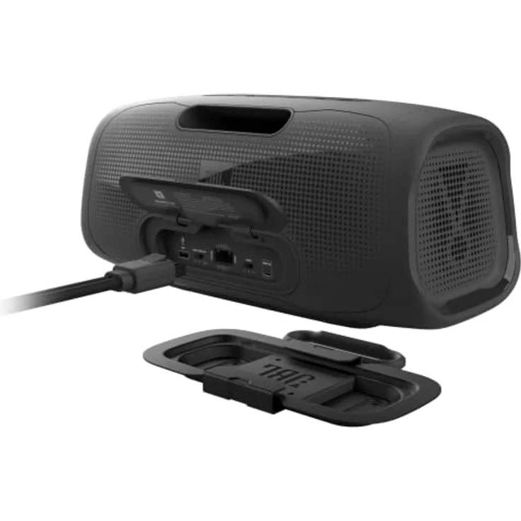 JBL BASSPRO Go Plus mit Heimladegerät - 2 in 1: Aktiv Subwoofer Auto und 200 Watt Bluetooth Lautsprecher Box Einsetzbar im Auto & zu Hause, Black – Bild 3