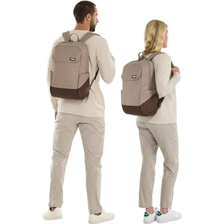 Thule Lithos Backpack 20L, Freizeitrucksack mit gepolstertem Laptopfach, Tinted Taupe/Nuanced Brown, robustes Material und mehrere Taschen – Bild 5
