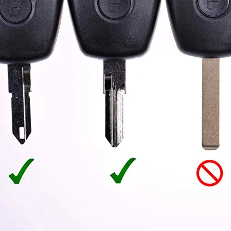 mt-key Auto Schlüssel Ersatz Gehäuse für Renault Twingo II, Clio III, Kangoo II, Wind, 2 Tasten mit VARTA CR2016 Knopfzelle (3V) – Bild 4