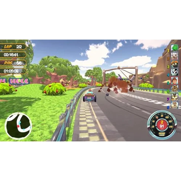 Markt + Technik ANIMAL KART RACER 2 - Familien Rennspiel für Nintendo Switch mit neuen Strecken und Charakteren, 1-2 Spieler – Bild 3