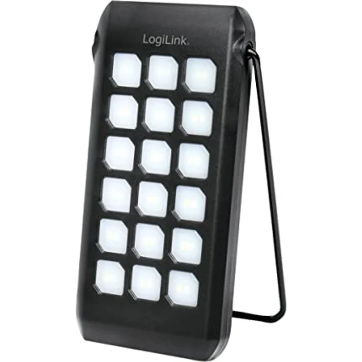 LogiLink PA0273 - Solar Powerbank 10.000 mAh mit Taschenlampe, 1x USB-A QC (QuickCharge 3.0) & 1x USB-C PD (PowerDelivery), IP44 Schutzklasse, Schwarz – Bild 2