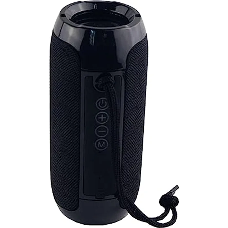 Manta Tragbarer Bluetooth-Lautsprecher - Party Lautsprecher 2x5W – Boombox FM/USB/Micro SD-Karte/AUX-in - Freisprecheinrichtung - Verbesserter Bass - SPK12GO