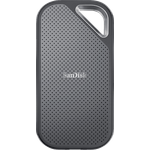 SanDisk Extreme PRO® Portable SSD, 1 TB, externe Festplatte mit 2000 MB/s, grau, IP65 wasserdicht, Fallschutz bis 3 m