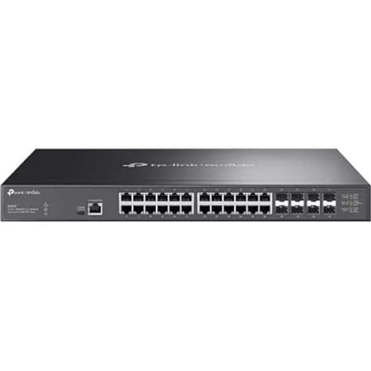 TP-Link Omada SX3832, 24-Port 10GBASE-T L2+ Managed Switch mit 8 SFP+ Slots, zentral verwaltbar, schwarz – Bild 1