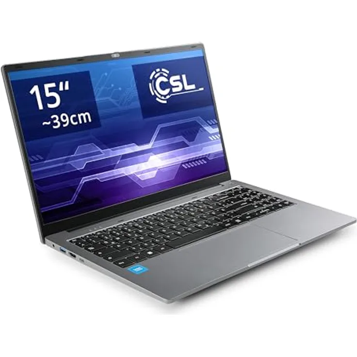 CSL R'Evolve C15 v4, 15,6" Notebook mit Intel N100, 16 GB RAM, 4000 GB SSD, Windows 11 Home, grau