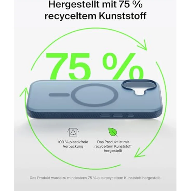 Belkin Grip Magn. Schutzhülle für iPhone 17, dunkelblau, Stossschutz bis 2m, strukturierte Oberfläche, integrierte Kamerasteuerung – Bild 8