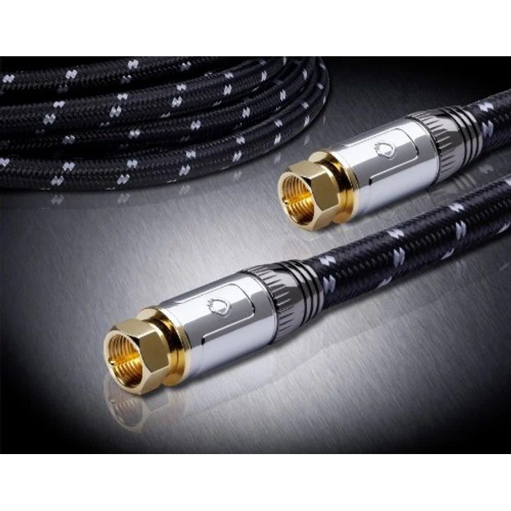 OEHLBACH XXL Transmission Ultra S - High End HPOCC Sat-Kabel, Antennenkabel für Satellit und Sky Receiver - F-Steckern m/m, DVB-S/S2, Full HD, HDTV, 4k, UHD - 10m, schwarz/grau – Bild 3