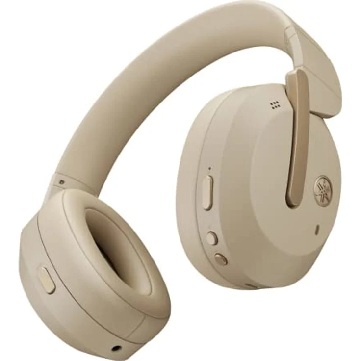 Yamaha YH-E700B kabellose Over-Ear Kopfhörer in Beige – Bild 2