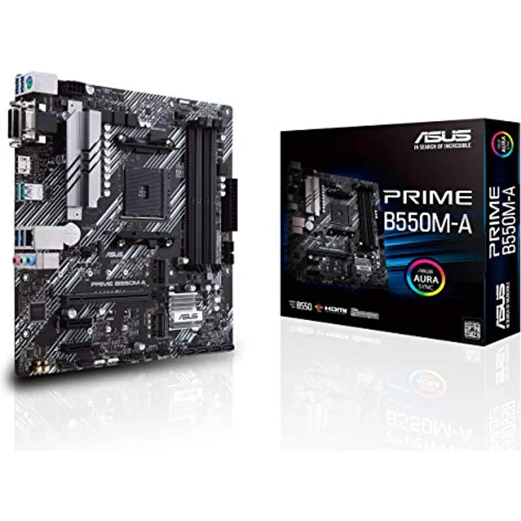 Asus PRIME B550M-A Mainboard Sockel AMD AM4 Formfaktor Micro-ATX Mainboard-Chipsatz AMD B550 – Bild 2