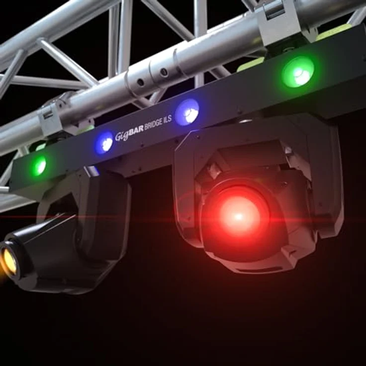 Chauvet DJ GigBAR Bridge ILS, 2-in-1 Partylicht System mit 2 Moving Heads und integriertem Wash Light, DMX-kompatibel, 50.000 Stunden Lebensdauer, LCD Display – Bild 6