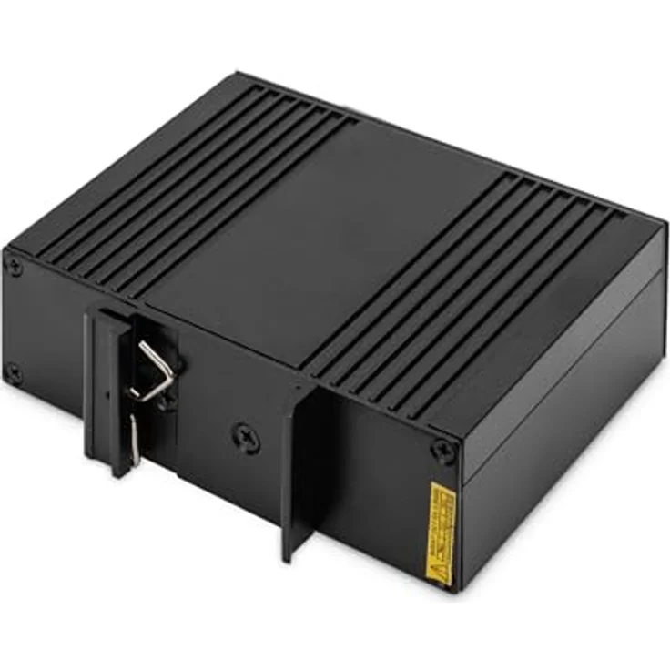 DIGITUS ASSMANN Industrieller Gigabit Ethernet PoE Injektor - 85W - 10/100/1000 Mbps - 100m Reichweite - Hutschienenmontage - schwarz – Bild 5