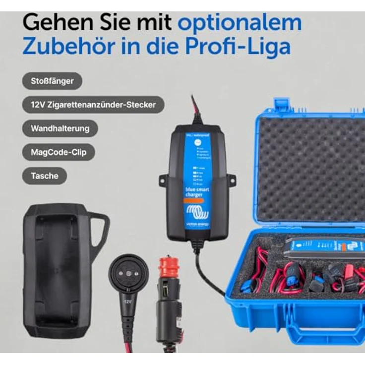 Victron Energy Blue Smart IP65 Bleiakku-Ladegerät, 12V 5A, Bluetooth-Steuerung, staub- und wasserdicht – Bild 9