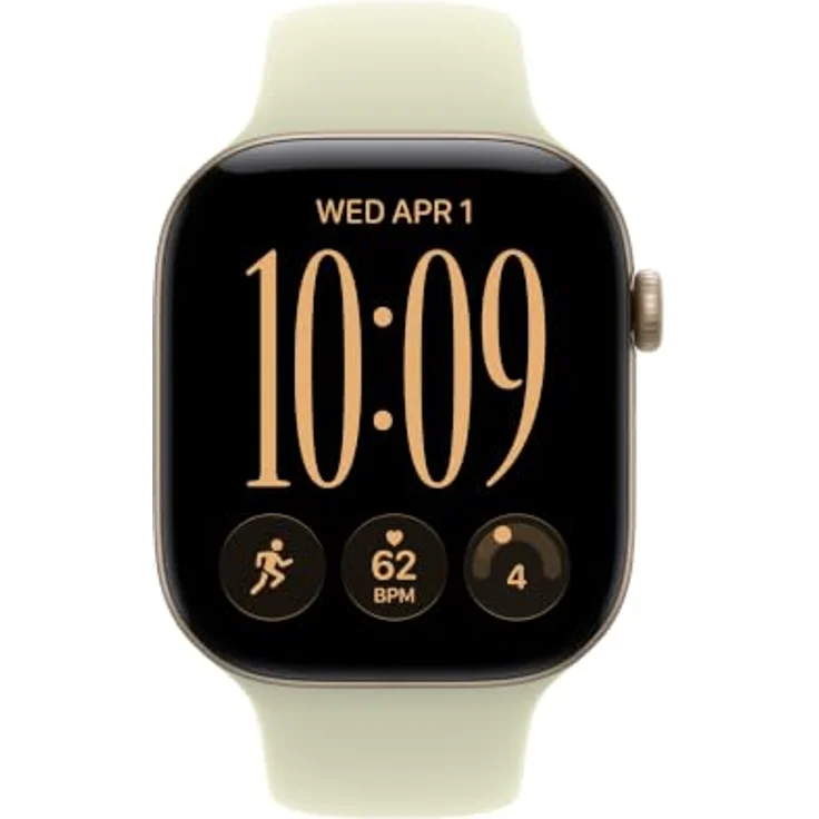 Apple Watch Sport Band 46mm M/L, Hochleistungs-Gummimaterial in zartem Agavengrün, passend für 160–210 mm Handgelenkumfang – Bild 3